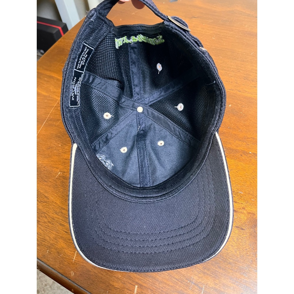 Patron Tequila Strapback Hat Black Embroidered Bee Logo Simply Perfect Cap OSFM - Picture 7 of 8